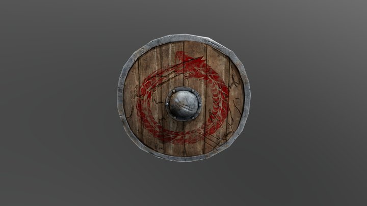 Vikings Shield 3D Model