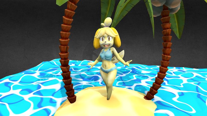 Isabelle beach 3D Model