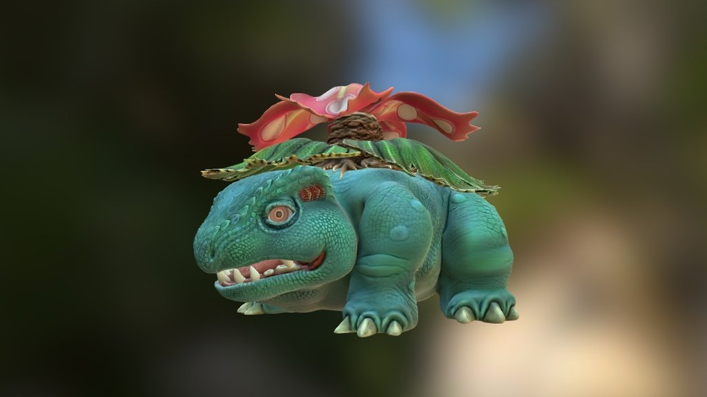 Venusaur Fan Sculpt - 3D model by caseynotjones [a0e406d] - Sketchfab