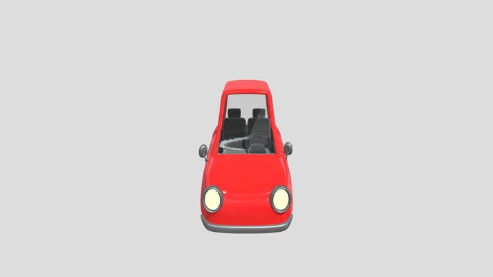 Cartoon Car modeled with sub-d 3D Model