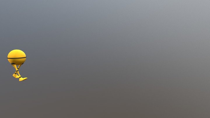 Walk cycle 3D Model