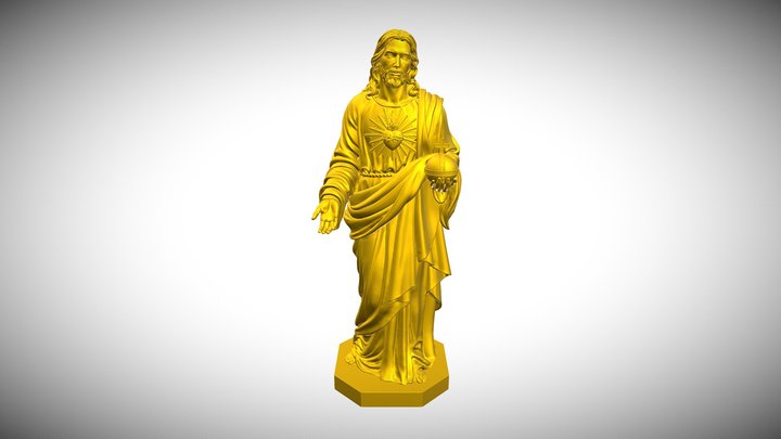Jesus statues 3D Model
