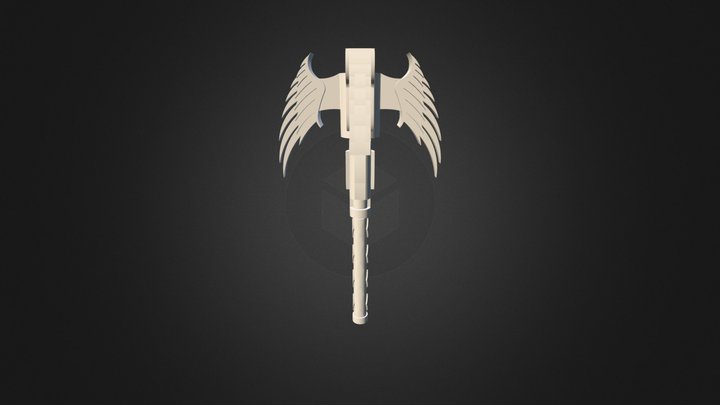 Winged Mace 3D Model