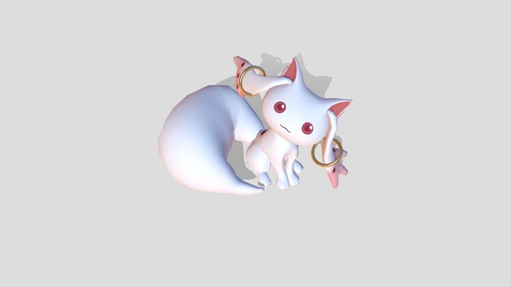 Kyubey Sitting 3D Model