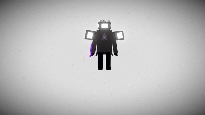 Upgraded Titan TV Man 3d model 3D Model
