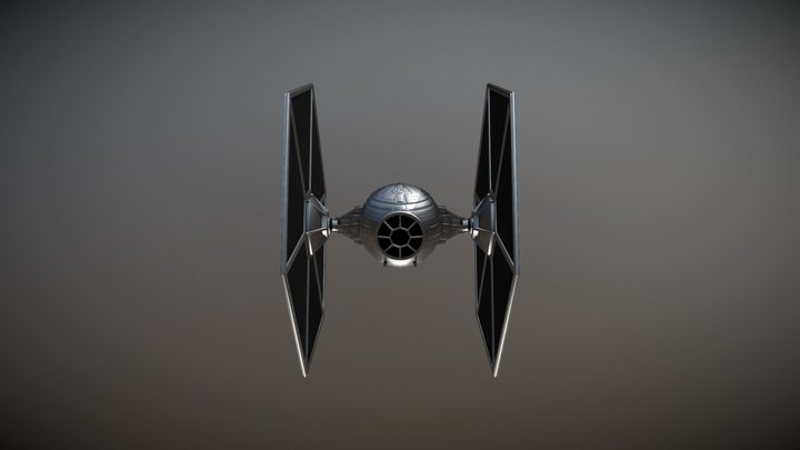 Star war Ship (TIE-Fighter) 3D Model