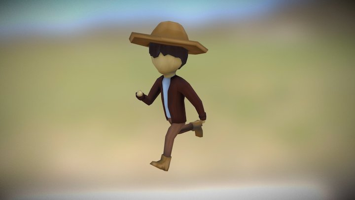 Little Cowboy 3D Model