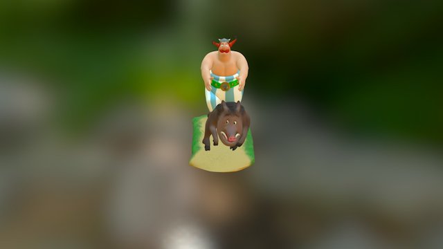 Hungry Obelix 3D Model