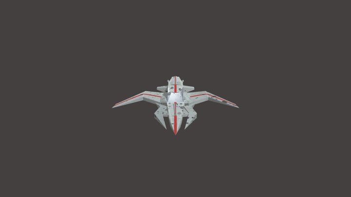 Spaceship SpaceJam 3D Model