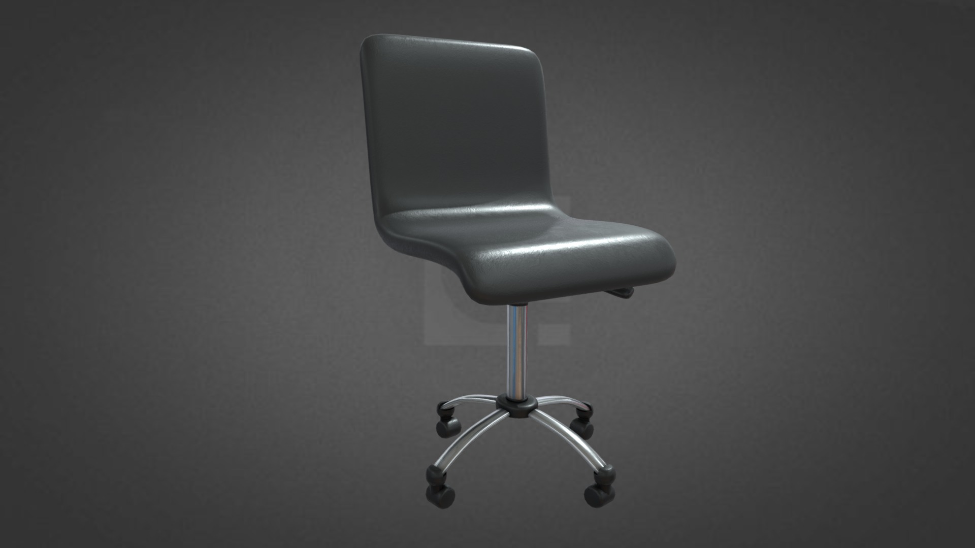 3D model Hazel Chair Hire - This is a 3D model of the Hazel Chair Hire. The 3D model is about a white office chair.
