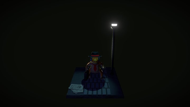 Business Gecko 3D Model