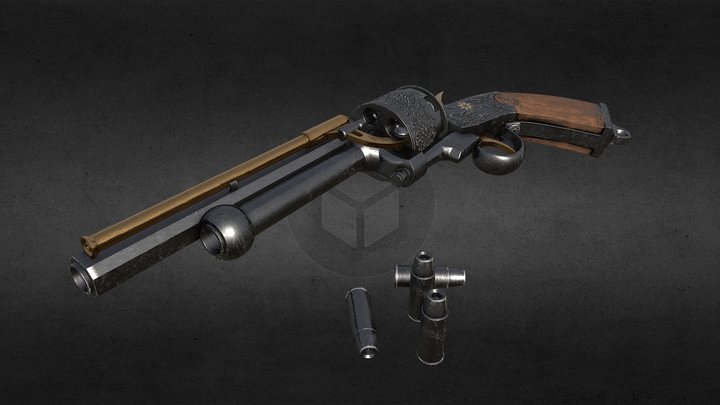 Just a gun. 3D Model