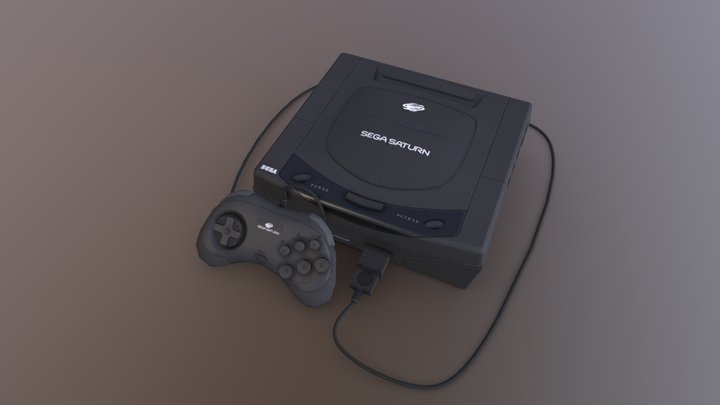 Sega Saturn 3D Model