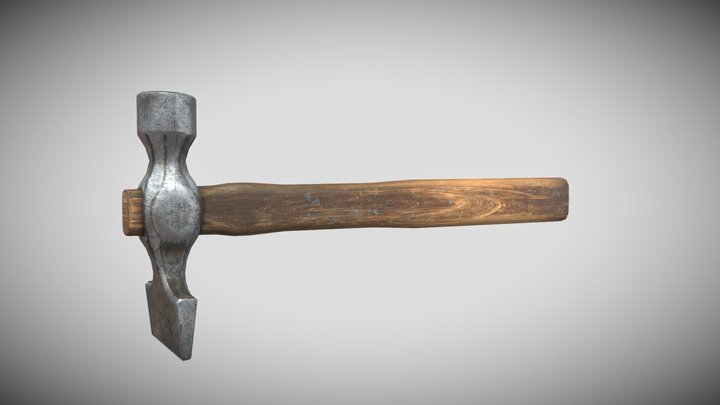 [Texture Study] Old hammer 3D Model