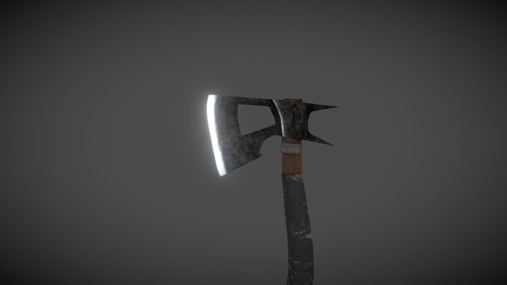 Apocalyptic Axe 3D Model