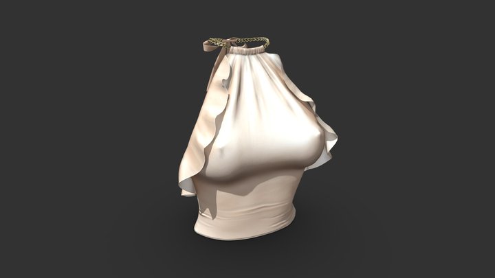 Tank Cami Chained Top 3D Model