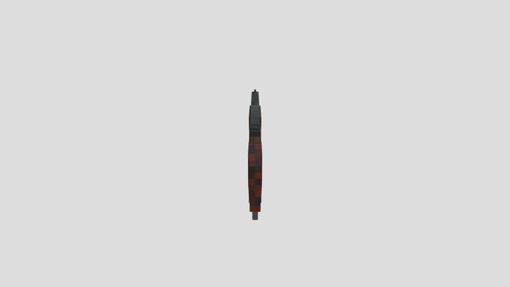Bullpup Lever-Action Rifle 3D Model