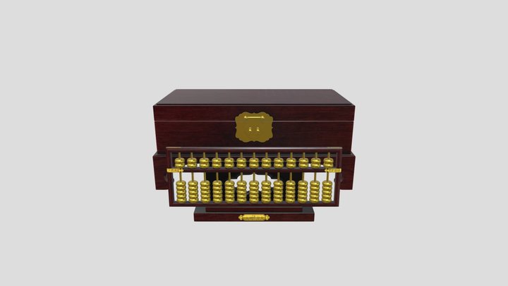 Golden Calculator 3D Model