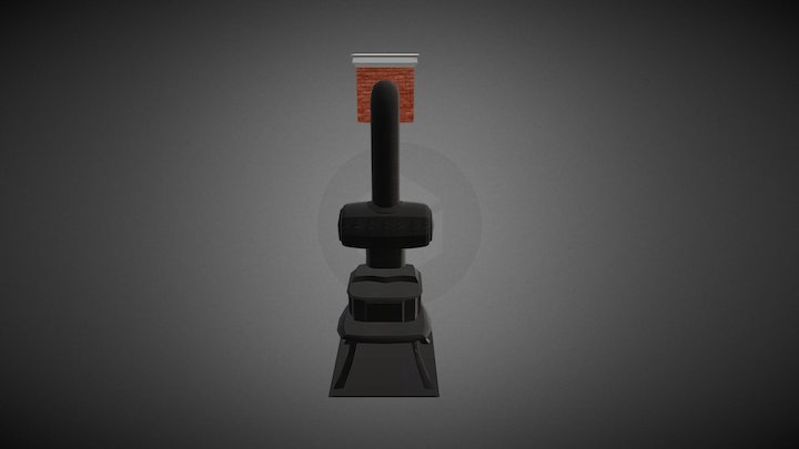 Antique Waterloo Stove 3D Model