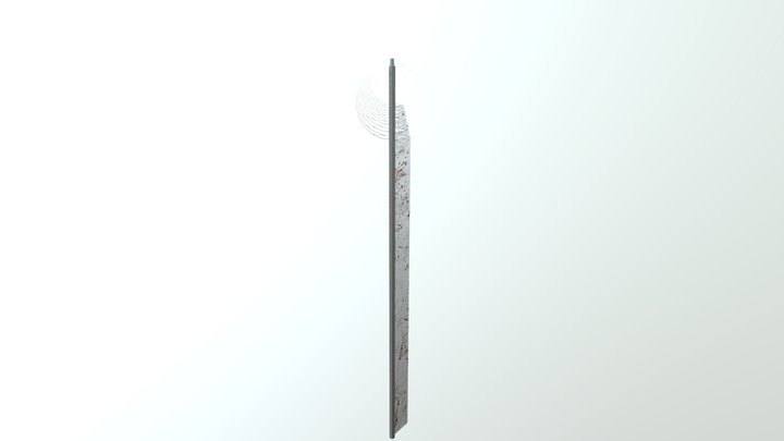 Metal Plated Fence 3D Model