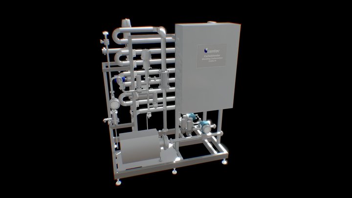 Carbonation and water blending system 3D Model
