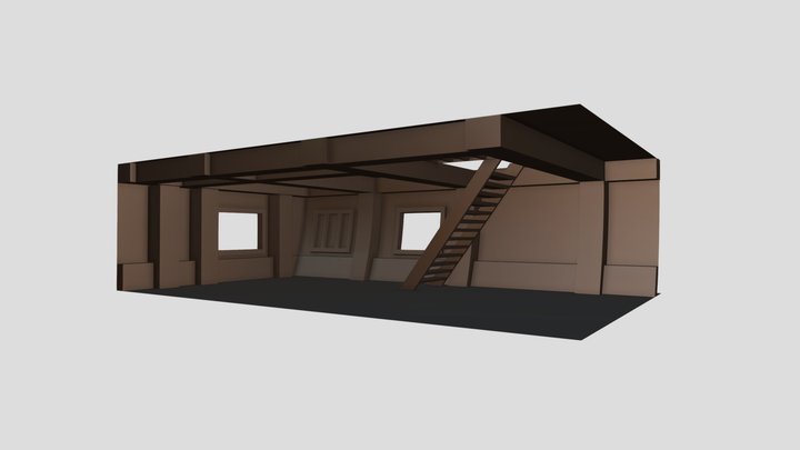 Ship Scene Blocking 3D Model