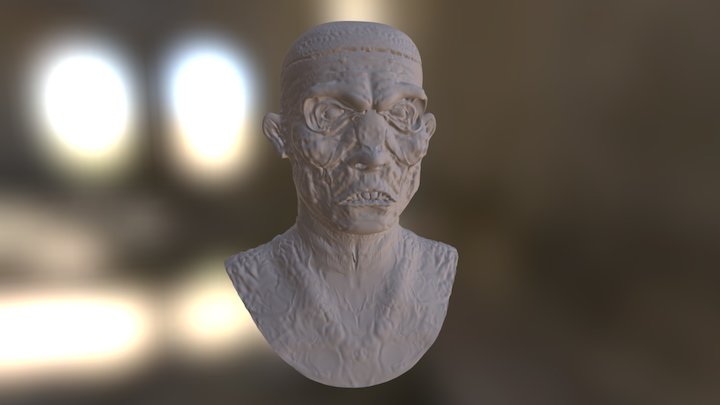 Cabeza Zombie 3D Model