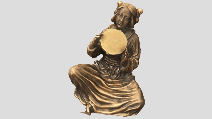 Chinese style bronze statue 3D Model