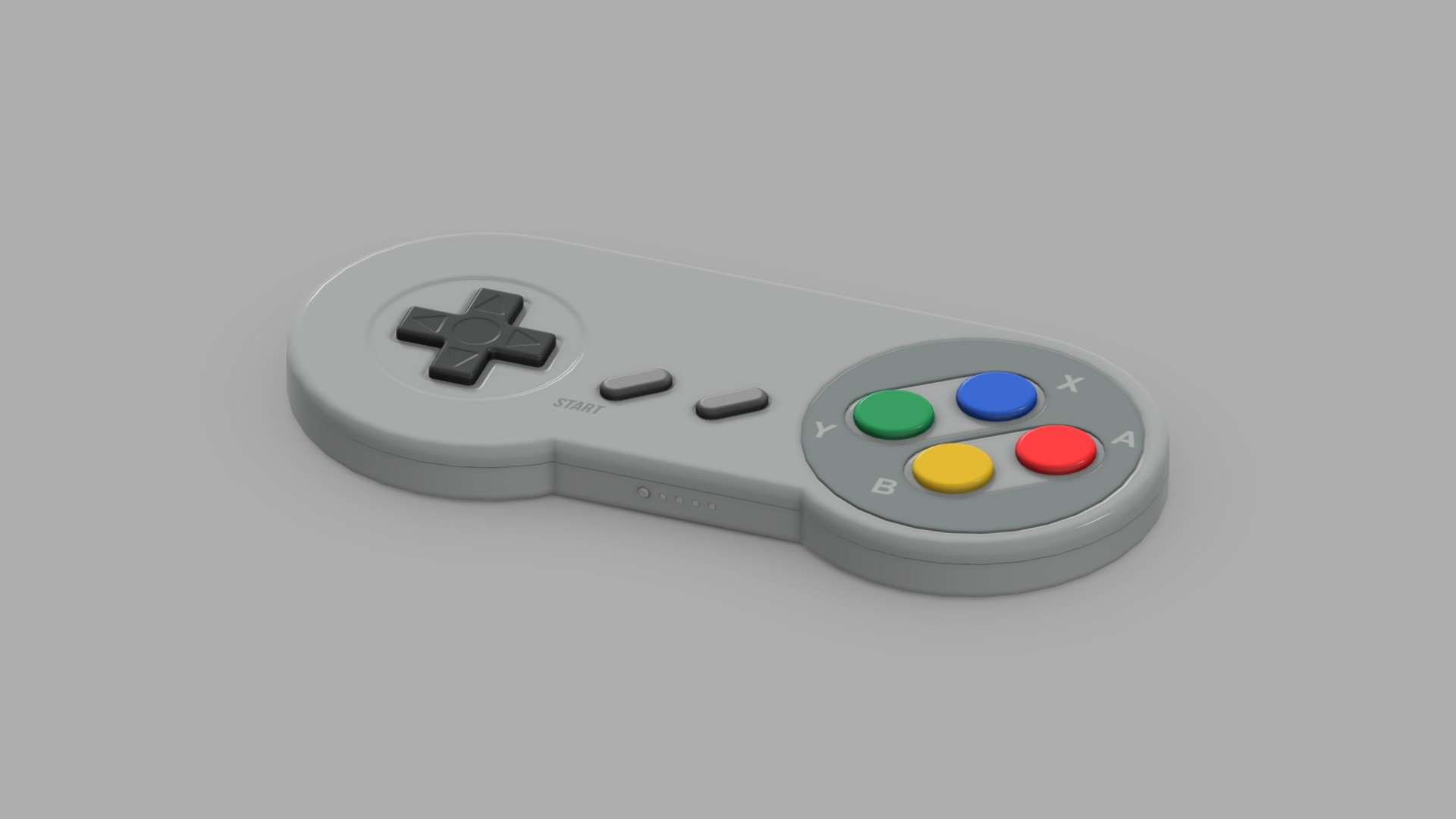 Super Wintendo - Controller - Buy Royalty Free 3D model by Mesh Studio ...