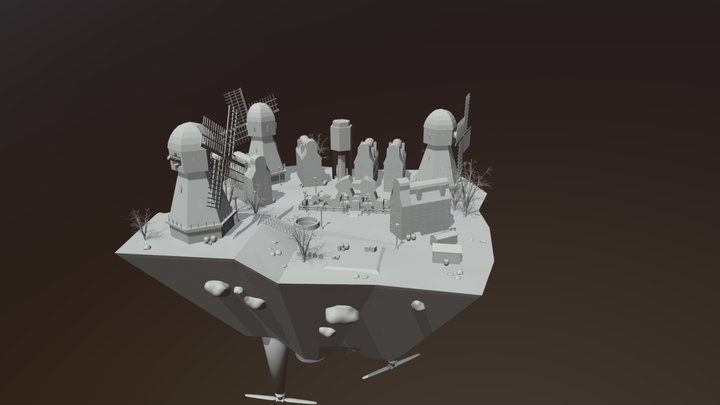 Skytown Academic Work 3D Model