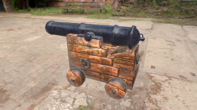 War Cannon 3D Model