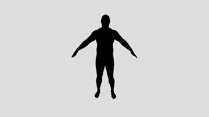 Ron - Male A-Pose Scan Underwear 3D Model
