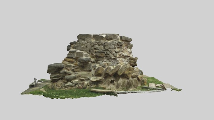 Pontefract Wall Stub 3D Model