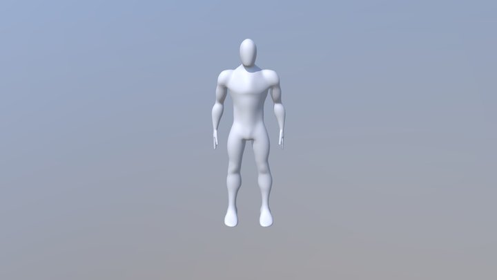 Simple Male Character - LDE UTC 3D Model