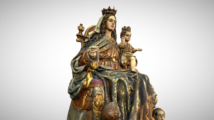 Virgen del Rosario - Color 3D Model