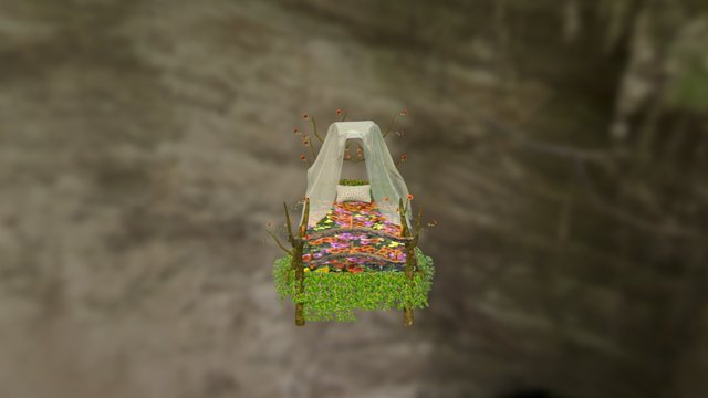 Titanias Bed 3D Model