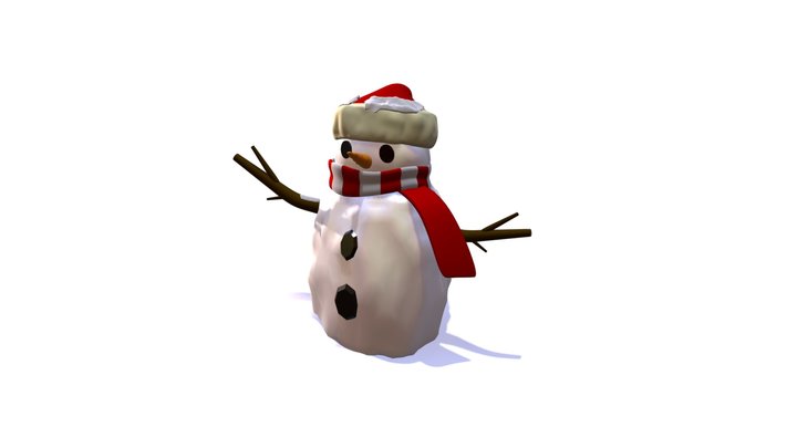 Snowman Fortnite 3D Model