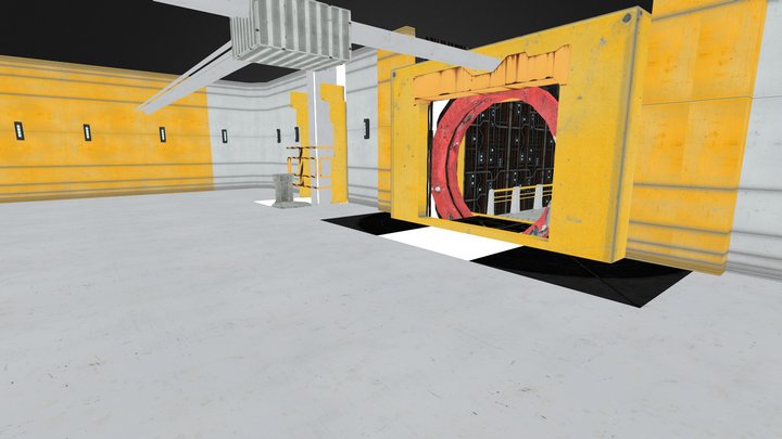 Level 1 Area 1 Corridor 3D Model