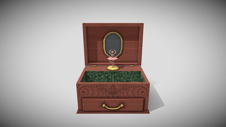 Music Jewlery Box 3D Model