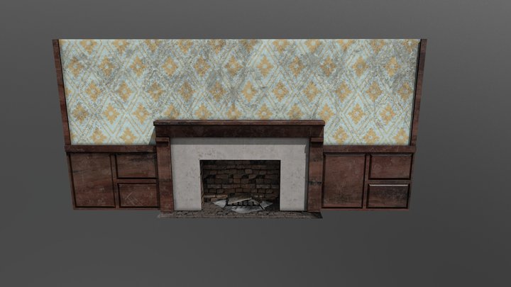 HuntFell - Fireplace 3D Model
