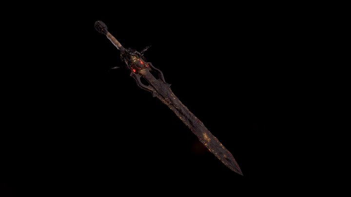 "Red Shadow" Conan Exiles Weapon Mod 3D Model