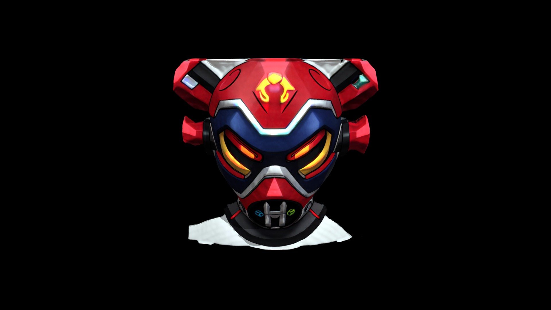 Helmet Mask Robot Cartoon 1551 - Download Free 3D model by klrxyz ...