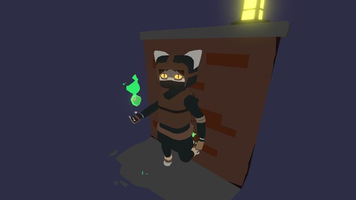 Knife Cat 3D Model