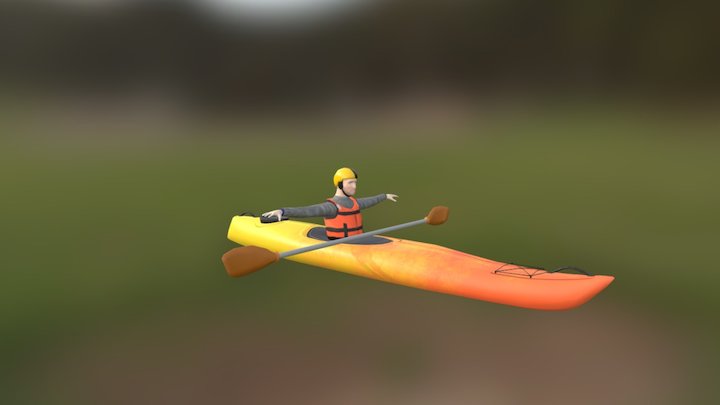 Full Kayak 3D Model