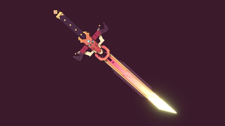 Sky's Sword | Minecraft 3D Model