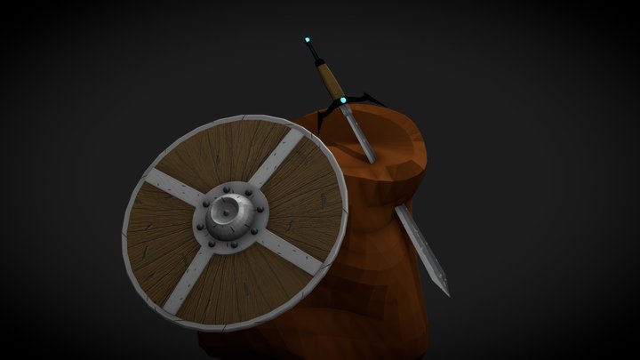 Espada_Escudo 3D Model