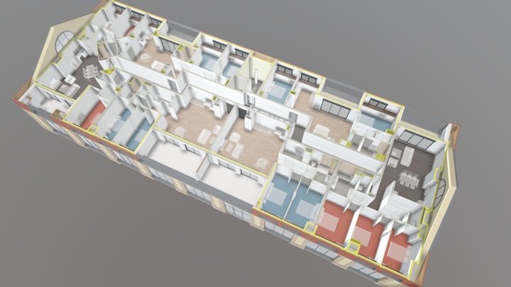 Ilot B054 - DÔMA R+1 3D Model