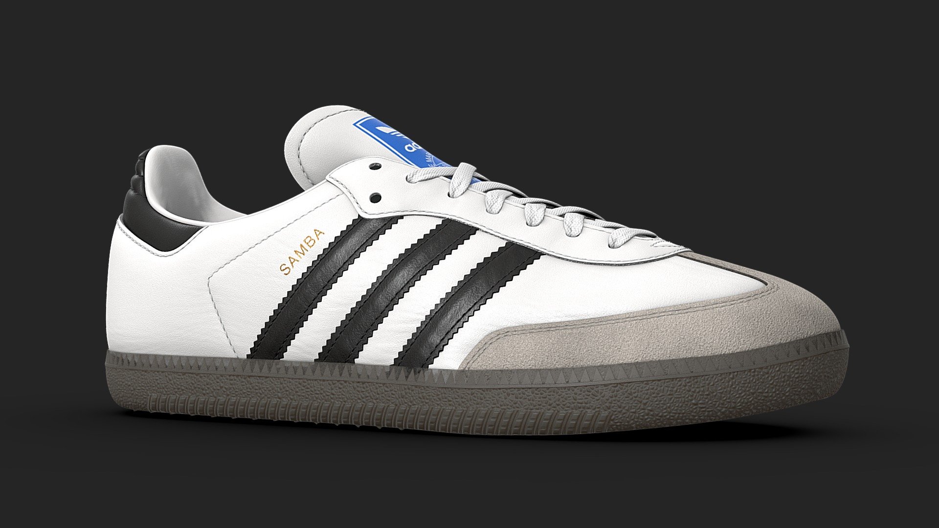 Adidas Samba OG Classic Blue - 3D model by Joe-Wall (@joewall) [a0fc4dc]
