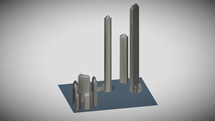 City Life | Tre Torri Skyscrapers (Milan, Italy) 3D Model