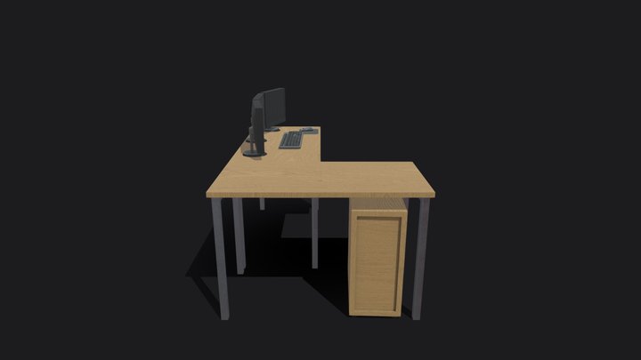 Desk design 1 3D Model